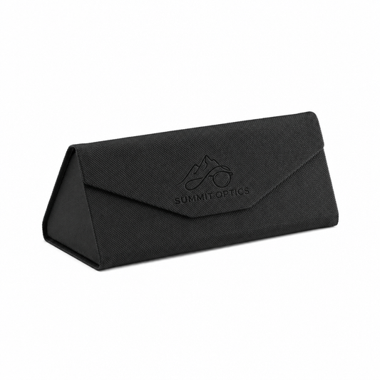 Woven Foldable Sunglasses Case - Black